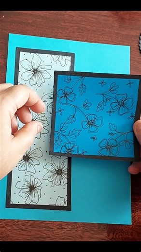 Diy Handmade Floral Card Idea 🏵#craft #shorts