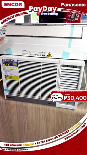 Today’s live is super special kasi ibibida natin ang top-selling Panasonic products na siguradong sulit sa bulsa at swak sa budget! At eto pa, mas exciting kasi may bigger discounts tayo ngayong live! Pwede na ninyong gamitin ang voucher code PANA500 sa bawat pagbili ng kahit anong Panasonic product. Pero wait, may bonus pa talaga! DAHIL May extra voucher code pa si Panasonic — ang PANA1000 — na pwede n’yo gamitin kapag bibili kayo ng mga refrigerator and freezer! Check them out here: https://em