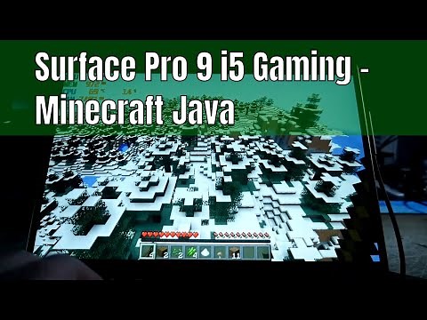 Surface Pro 9 i5 8gb Gaming -Minecraft Java