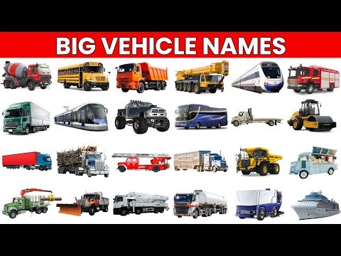 Vehicles for Kids । 🚌 Learn Vehicle Names & Sounds । English Vocabulary