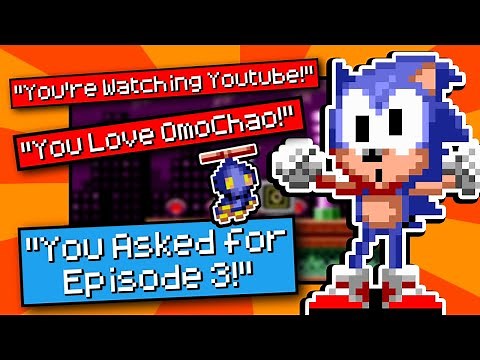 OmoChao "Helps" Sonic in Spring Yard Zone?! Sonic the Hedgehog OmoChao Edition (Hilarious Rom Hack)
