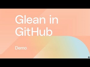 Glean in Github extension walkthrough