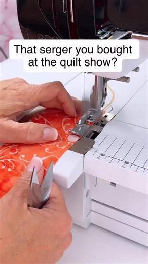 Sue O'Very I Serger Coach on Instagram: "You bought the serger. You loved the demo. And then… it sat. (Hey, no judgment—I see you 😉) But here’s your sign to finally set it free! 🧵 I’m using the BERNINA L890, a combination serger that handles both Overlock and Cover/Chainstitch beautifully. Here, I’m showing how to use the Chainstitch with the center needle position to get that dreamy ¼” piecing line—perfect for quilting! And yes—a similar technique works on a standard overlock serger too! Prom