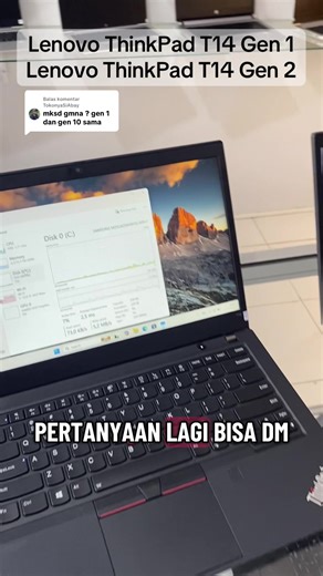 Membalas @TokonyaSiAbay Lenovo ThinkPad T 14 itu ada beberapa generasi jadi jangan sampai salah pilih ya #thinkpad #lenovo #salatiga #salatiganotebookstore