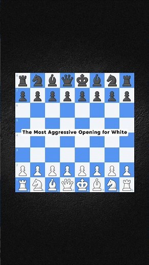The most aggressive opening for white.