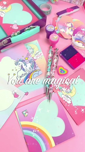 Unicorn Writing Set ASMR Unboxing