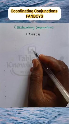FANBOYS, the acronym for All Coordinating Conjunctions. | Table of Knowledge TV