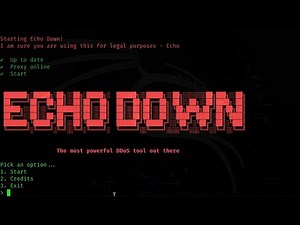 Echo Down Fake Tool to Practice DDoS Attack