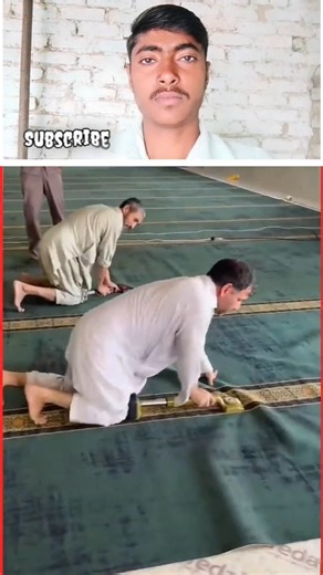 yeh bhai kis andaz se safe ko bicha rahi hai 🥰 #allahuakbar #motivation #islamicvideo #iloveallah