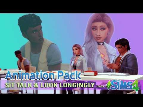 😳 Sims 4 Animation | SIT Talk & Looks | Pack 12