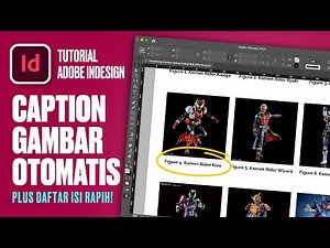 #18 Cara Mudah Membuat Caption Gambar Otomatis | Adobe Indesign Pemula