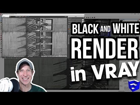 Using Shadows and Exporting Black and White Images in Vray - Spiral Staircase Rendering