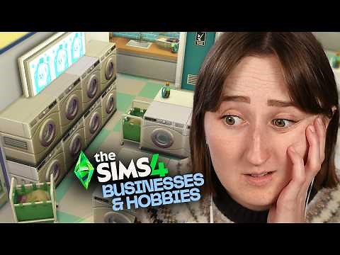 I built a *LAUNDROMAT* in The Sims 4: Businesses & Hobbies