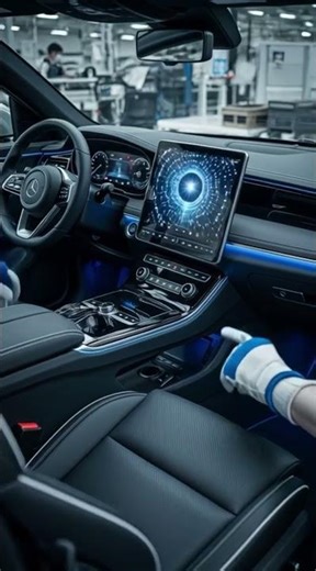 Inside an automated electric car factory - Brain Upload #automobile #productionfacility #robot