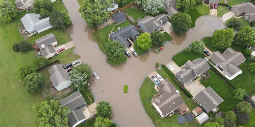 See it: Drone video reveals significant flood damage after record rain engulfs Kansas town