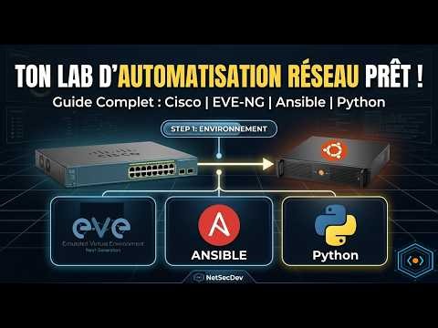 001 - 🛠️ Créer son LAB d'AUTOMATISATION RÉSEAU de A à Z (EVE-NG, Ansible, Python) | NetSecDev