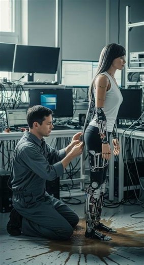 Remove old lubricant from humanoid robots fast and easy #robotics #maintenance #AI