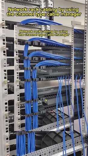 Perfect network rack cabling every time with this method #tutorial #cablemanagement #serverrack