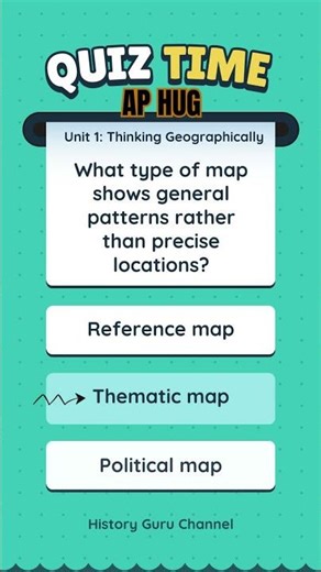 Only One Map Type Shows Patterns… Can You Pick It 🌍 AP HUG Unit 1