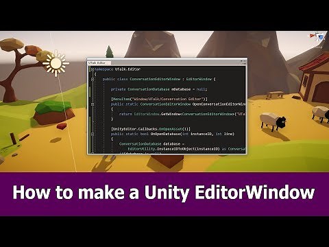 How to Make an EditorWindow in Unity