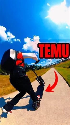 Wheelie this Temu scooter #electricscooters #electricscooters #escooter #electricscooter