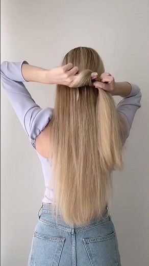 EASY Claw Clip Half Up Half Down Hairstyle💗