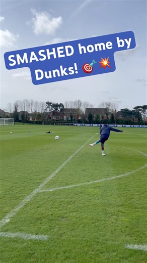 First through in the shooting challenge at the Erwin Training Ground? Chey Dunkley 😎💥