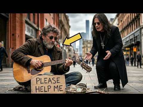 A HOMELESS BLIND MUSICIAN WITH BROKEN STRINGS — UNTIL Ozzy Osbourne FIXED HIS GUITAR !