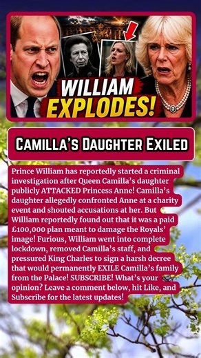 ROYAL SHOCK: Prince William Explodes As Camilla’s Daughter Faces Backlash After Princess Anne Attack