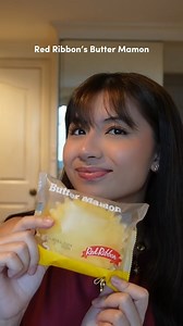 Enjoy a Red Ribbon Butter Mamon now! Moist, soft and made with REAL butter that melts in your mouth! 😋 Repost from Sofia Jahrling • • • • • • mukbang time!!!!! ❤️🎀🧈 #RedRibbonButterMamon | Red Ribbon Bakeshop