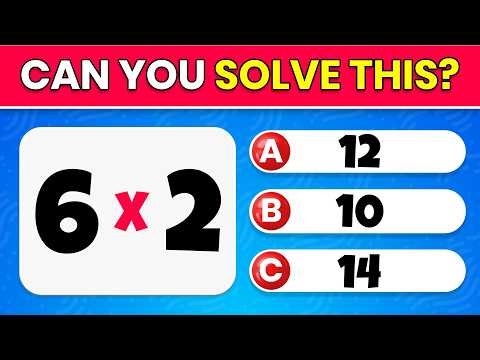 Math Quiz Challenge 🧠 | 30 Questions (Only 8 Seconds!)