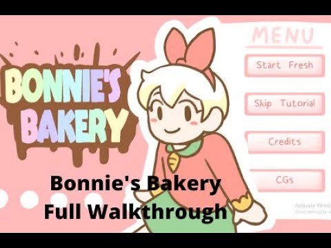 Bonnie's Bakery Full Complete Walkthrough (1 And 4 Endings)