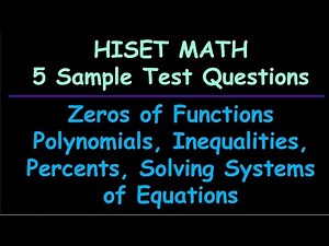 HISET Math: 5 Sample Test Questions (2)