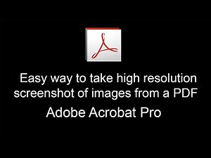 Easy to take high resolution screenshot of images from a pdf