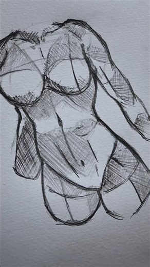 torso tutorial✨ #drawing #howtodraw #tutorial #sketch #shorts