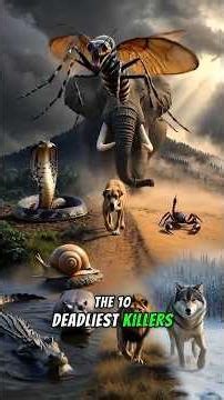 Top 10 Deadliest Killers That Kill the Most Humans Every Year #facts #shortvideo #animals #wildlife