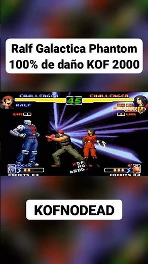 Ralf Galactica Phantom 100% en KOF 2000 #kofnodead #short #reel #kof #kof2000 #arcade #comboskof