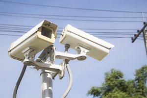 Wireless Security Cameras are Closed-circuit Television CCTV Cameras that Transmit a Video and Audio Signal To a Wireless Stock Image - Image of electronic, camera: 146055279