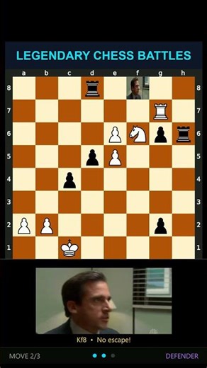 When your opponent blunders and you deliver the Vukovic in 2! 😂♟️ | Chess #chess #chessmemes
