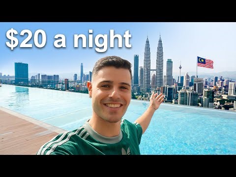 $20 a Night in Kuala Lumpur 🇲🇾 | Luxury Apartment Tour (Pool, Gym, Co-working & View)