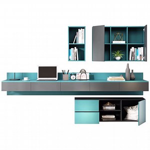 Simple Home Work Desk with Drawers Computer Table Contemporary Office Desk