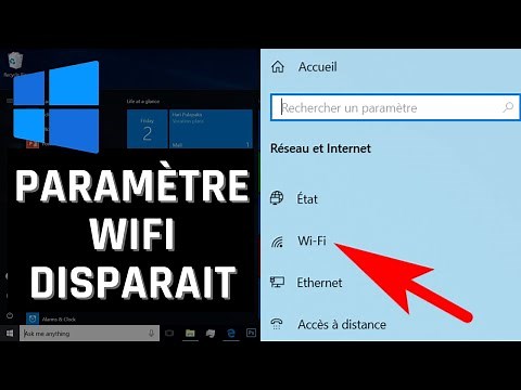 WiFi n'apparait pas dans les paramètres réseaux et internet - Windows 10