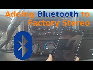 Adding Bluetooth to Factory Stereo on the Cheap