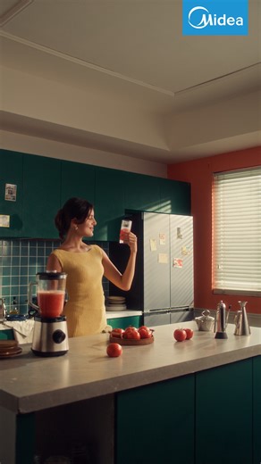 ☀️ Tomatoes wilting in the heat? Not in my Midea Fridge. Found a whole tomato farm inside 🍅🌱 Blended up icy-fresh juice in seconds ❄️👌 Midea — the coolest farm-to-table kitchen. #Midea #MideaMagic #KitchenHacks #StayFresh #HomeAppliances #SmartCooling #TomatoJuice #FoodTech #MomentsOfHome | Midea