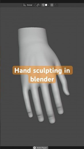 Hand sculpting in blender