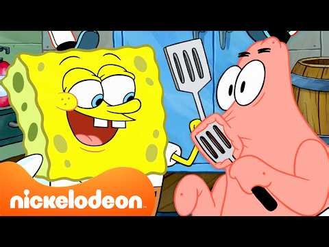 Bob Esponja | Todos los momentos del Crustáceo Cascarudo 🍔 | 90 Minutos | Nickelodeon en Español