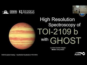 The Solar System in Context - 20: Lucciana Caceres—High-Resolution Optical Spectroscopy of TOI 2109b
