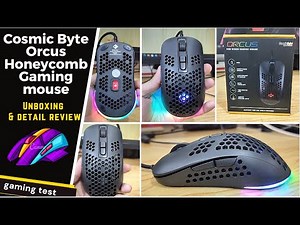 Cosmic Byte Orcus RGB Honeycomb Gaming Mouse 12800DPI, Ultra Lightweight 74Grams detail review.