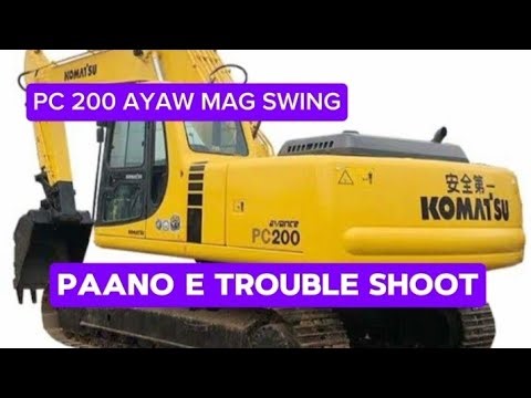 PC 200 EXCAVATOR NO SWING AND LOW POWER ISSUE! HOW TO SOLVE