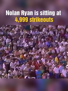 Nolan Ryan is sitting at 4,999 strikeouts (via MLB) #nolanryan #baseball #MLB #fblifestyle | Viral One Direction ARMY